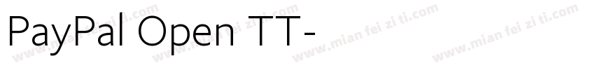 PayPal Open TT字体转换
